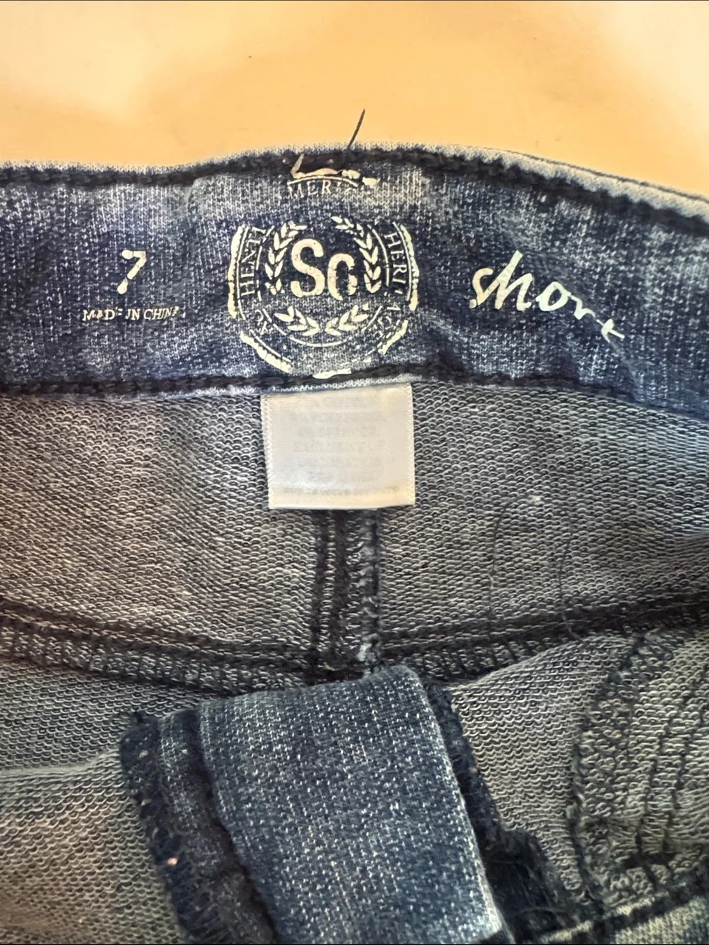 Justice & Authentic American Heritage 2p Lot Girls Shorts Size 7 GUC KP $40